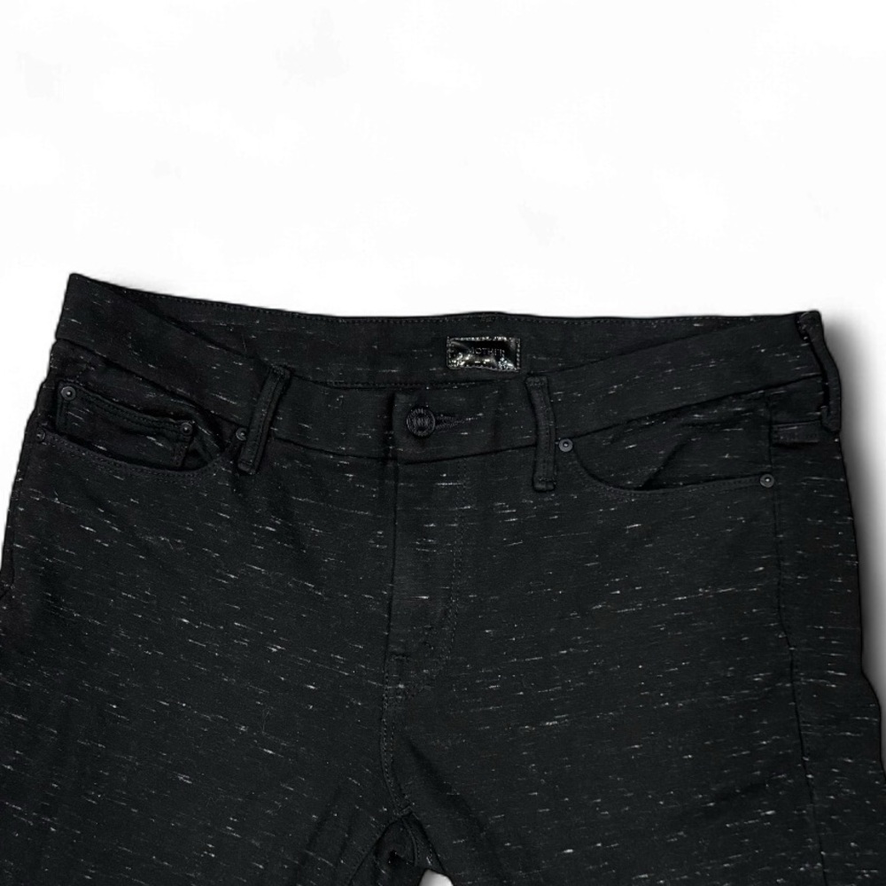Mother The Looker Skinny Jeans “Sky Pirate” Black Speckled Size 32 - Picture 4 of 5